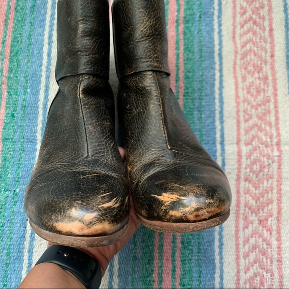 Rag & Bone Newbury Distressed Leather Ankle Boots - Picture 4 of 11